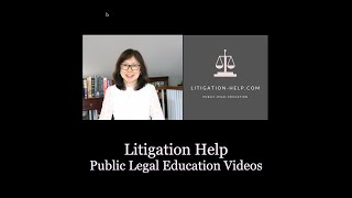 Litigation HelpPublic Legal Education Ontario Canada [upl. by Annahael]