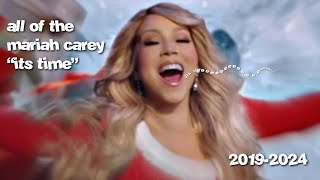 all of the mariah carey “its timeee” 20192024  miaqrss [upl. by Nialb661]