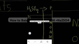 How to Balance NaOH H2SO4 Na2SO4 H2O [upl. by Grand]