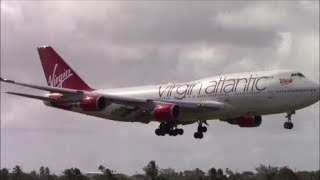 40 Minutes of Plane Spotting at Barbados Grantley Adams Airport BGITBPB [upl. by Selassie609]