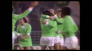 Hambourg 05 ASSE  8e de finale aller de la Coupe UEFA 19801981 résumé court [upl. by Gudrun195]