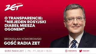 Bronisław Komorowski o transparencie quotNiejeden rosyjski diabeł miesza ogonemquot [upl. by Ayahsal]