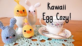 DIY Crochet Kawaii Egg Cozy ¦ The Corner of Craft [upl. by Aurthur]