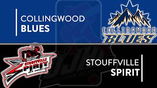 OJHL Highlights  Collingwood Blues VS Stouffville Spirit  October 27 2022 [upl. by Liemaj482]