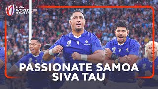 Samoas powerful Siva Tau  Rugby World Cup 2023 [upl. by Olsewski]