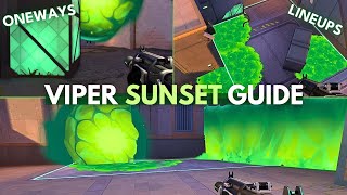 VIPER SUNSET GUIDE NEW MAP  VALORANT [upl. by Dombrowski]