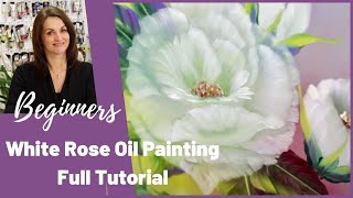 How to Paint a Rose  Blue Flower  Easy painting  Acrylic Colours [upl. by Breech]