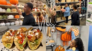 DITL VLOG  SHOPPING FOR FALL PORCH DECOR 2023  AT HOME  KIRKLANDS  HOBBY LOBBY [upl. by Edeline]