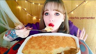 FRENCH MASHED POTATO amp GROUND BEEF BAKED DISH 🥧 HACHIS PARMENTIER MUKBANG 프랑스식 먹방 [upl. by Behm]