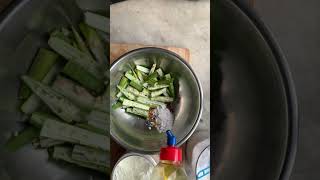 Vendakkai Fry keralastyle ladies finger fry recipe [upl. by Glynn]