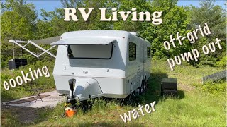 RV living  off the grid power water waste [upl. by Giralda]