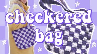 Crochet Checkered Bag [upl. by Aisek510]