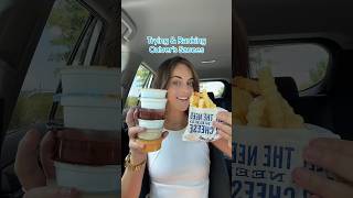 Trying and Ranking Culver’s Sauces 💙culvers culversrestaurant culversmukbang culverstime [upl. by Aidnic]