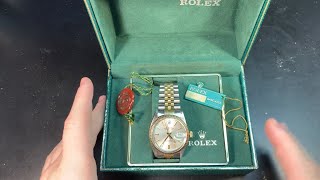 Rolex Datejust 16013 original box and hang tags [upl. by Onez]