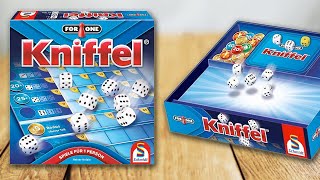 KNIFFEL FOR ONE  Spielregeln TV Spielanleitung Deutsch  Schmidt Spiele [upl. by Elleinad246]