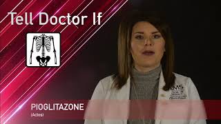 Pioglitazone or Actos Medication Information dosing side effects patient counseling [upl. by Shiverick]