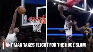 ANTHONY EDWARDS TAKES FLIGHT TO DROP THE HAMMER 🔨  NBA on ESPN [upl. by Schlenger]