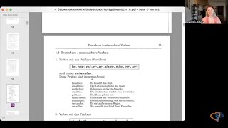 DEUTSCHE VERBEN TRENNBAR UNTRENNBAR ODER BEIDES  B2C1GRAMMATIK daf deutscheverben [upl. by Eseryt]