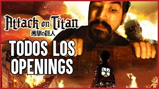 ☠️ Todos los opening de SHINGEKI NO KYOJIN 1  9  REACCIÓN  OPINIÓN ☠️ [upl. by Langille278]