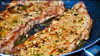 Bistec al ajillo es tan delicioso que lo cocino casi todos los dias rapido y fácil Recetas y Más TV [upl. by Neelyad110]