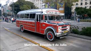 Desfile del Bicentenario con colectivos y ómnibus históricos [upl. by Kaitlynn]