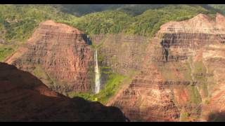 WAIMEA CANYON WATER FALL GOLDEN HOUR HDR [upl. by Hoi]