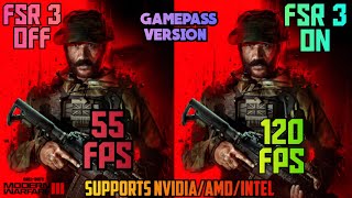 How To Install FSR 3 Frame Gen In COD MW 3 Game Pass Version [upl. by Adnerol996]