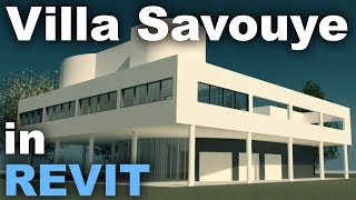 Le Corbusiers Villa Savoye in Revit Complete Tutorial  Part 1 [upl. by Aohsoj]