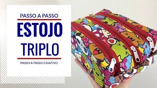 ESTOJO TRIPLO  Passo a Passo FÁCIL [upl. by Enilekaj]