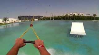 wakeboarding Al Forsan cable park Abu Dhabi [upl. by Phonsa]