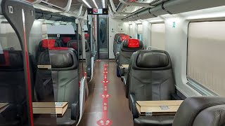 A bordo frecciarossa da Torino Porta Nuova a Milano Cle in Standard  visito Business e Executive [upl. by Ripleigh]