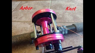 Arbor knot how to spool a baitcaster or spinning fishing reel [upl. by Ocsinarf18]