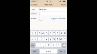 Intro to DataVault Password Manager for iOS [upl. by Anaihs]