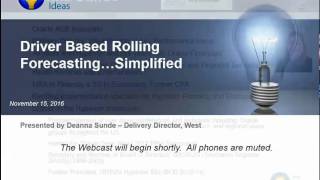 Implementing a Rolling Forecast Using Drivers In Oracle Hyperion Planning [upl. by Bastian565]