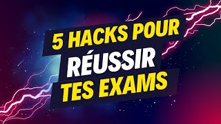 5 ASTUCES pour réussir tes exams [upl. by Enylorac]