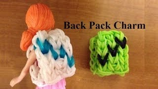 Rainbow Loom Charm Mini Book Bag or Back Pack [upl. by Elletsyrk]