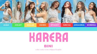 Karera Color Coded Lyrics  BINI [upl. by Miun502]