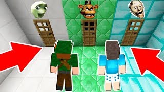 ENCONTRAMOS 3 PORTAS NO MINECRAFT QUAL ESCOLHER [upl. by Nylsej]