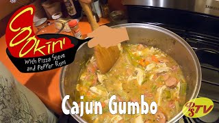 Cookin Episode 3  Cajun Gumbo Okra Chicken and Sausage [upl. by Aniluj]