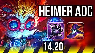 HEIMERDINGER amp Blitzcrank vs ASHE amp Pyke ADC  1111 900 games Dominating  KR Master  1420 [upl. by Ellenig]