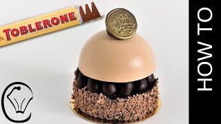 Toblerone Brownie Cheesecake Mousse Dome Entremet by Cupcake Savvys Kitchen [upl. by Nyladgam900]