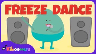 Party Freeze Dance Song  THE KIBOOMERS Preschool Songs for Circle Time [upl. by Enois]