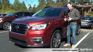 Review 2019 Subaru Ascent Limited [upl. by Jacquette]