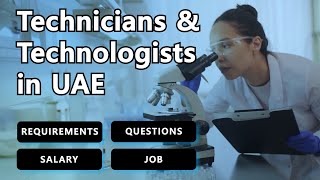 Medical Lab Technicians amp Technologists UAE General Requirements Questions Asked Salary JOBS [upl. by Domella]