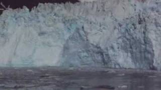 Hubbard Glacier Calving [upl. by Eesac736]