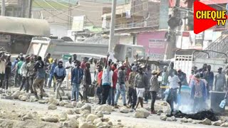 Tension high in Mlolongo Nairobi as Angry Protestors Threaten to Shut Down Nairobi Expressway [upl. by Hux239]