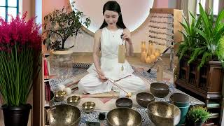 Cure Insomnia Naturally with Tibetan Singing Bowls for Deep Sleep Meditation [upl. by Nenerb]