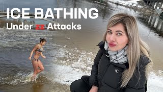 Ukrainian Epiphany 2024 Ice Winter Swimming  Life in Kyiv During the WAR [upl. by Beberg116]