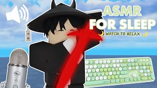 roblox asmr 🌙 BLADE BALL But its KEYBOARD ASMR [upl. by Ateekram]