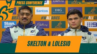 Will Skelton amp Noah Lolesio preScotland Test  Wallabies [upl. by Arnold781]